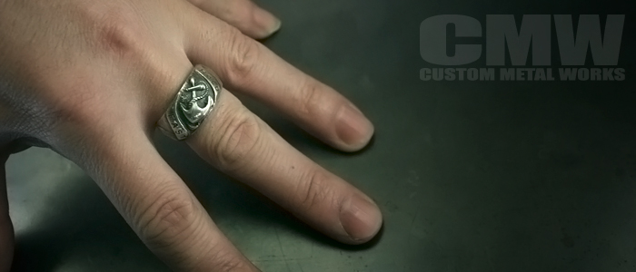 Anchor,RibbonのSILVER RING